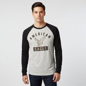 American Eagle Outfitters Vintage Classic Fit Long Sleeve Graphic Tee